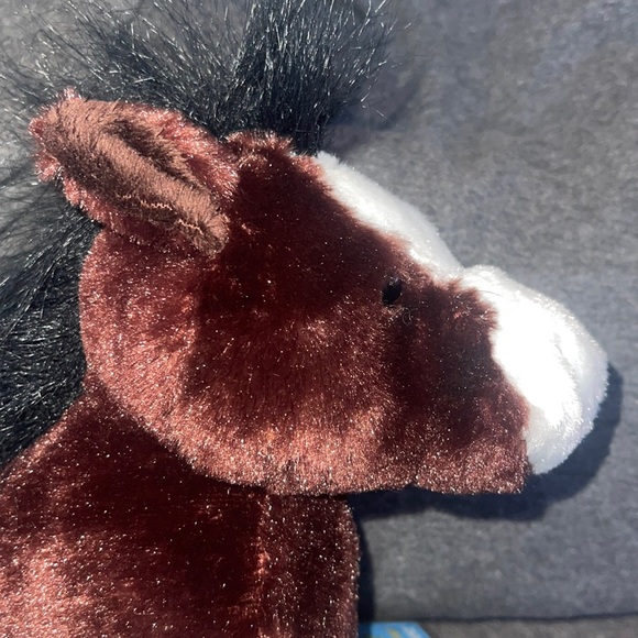 WEBKINZ Ganz Clydesdale Horse HM139 Hang/But tag no code stuffed animal plush - Picture 4 of 16